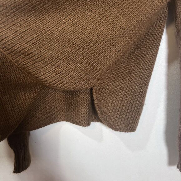 Wooden Ships Sweater Size Small Oversized Whiskey Wool Blend Brown Crew neck - Picture 8 of 9